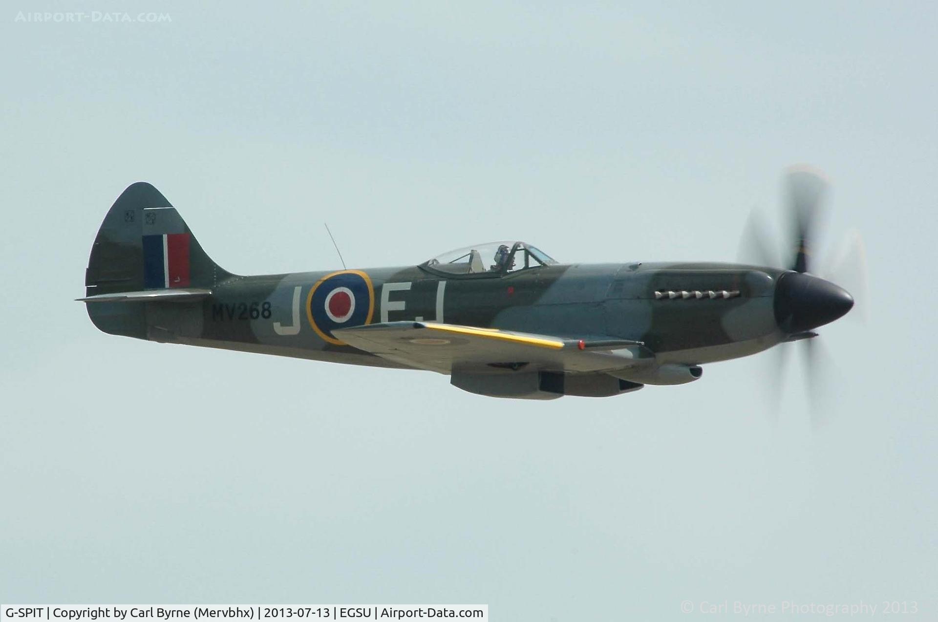 G-SPIT, 1944 Supermarine 379 Spitfire FR.XIV C/N 6S/649205, Flying as part of the 