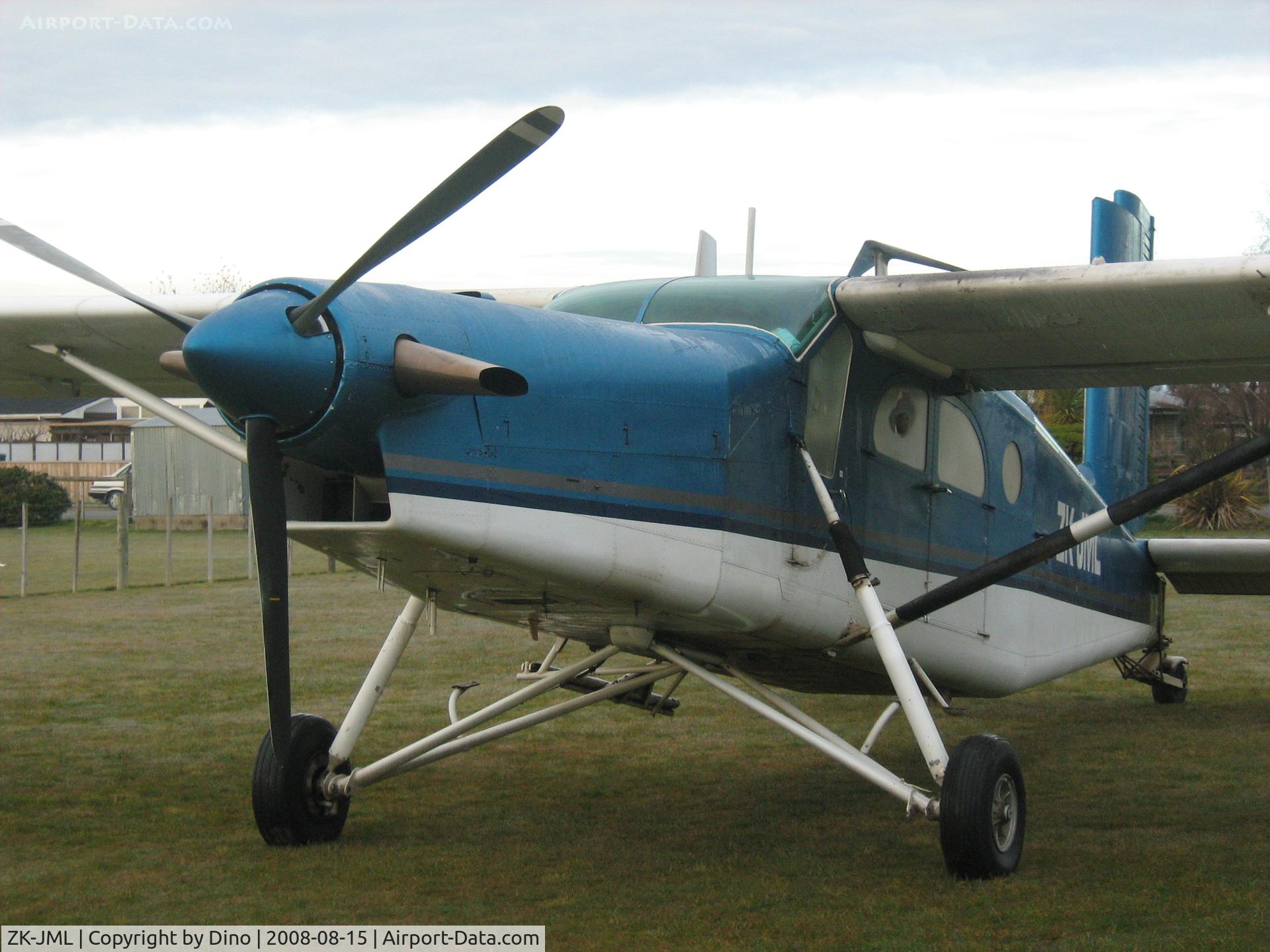 ZK-JML, 1967 Pilatus PC-6/B1-H2 Turbo Porter C/N 653, JML at Motueka for the Good vibes Skydive boogie