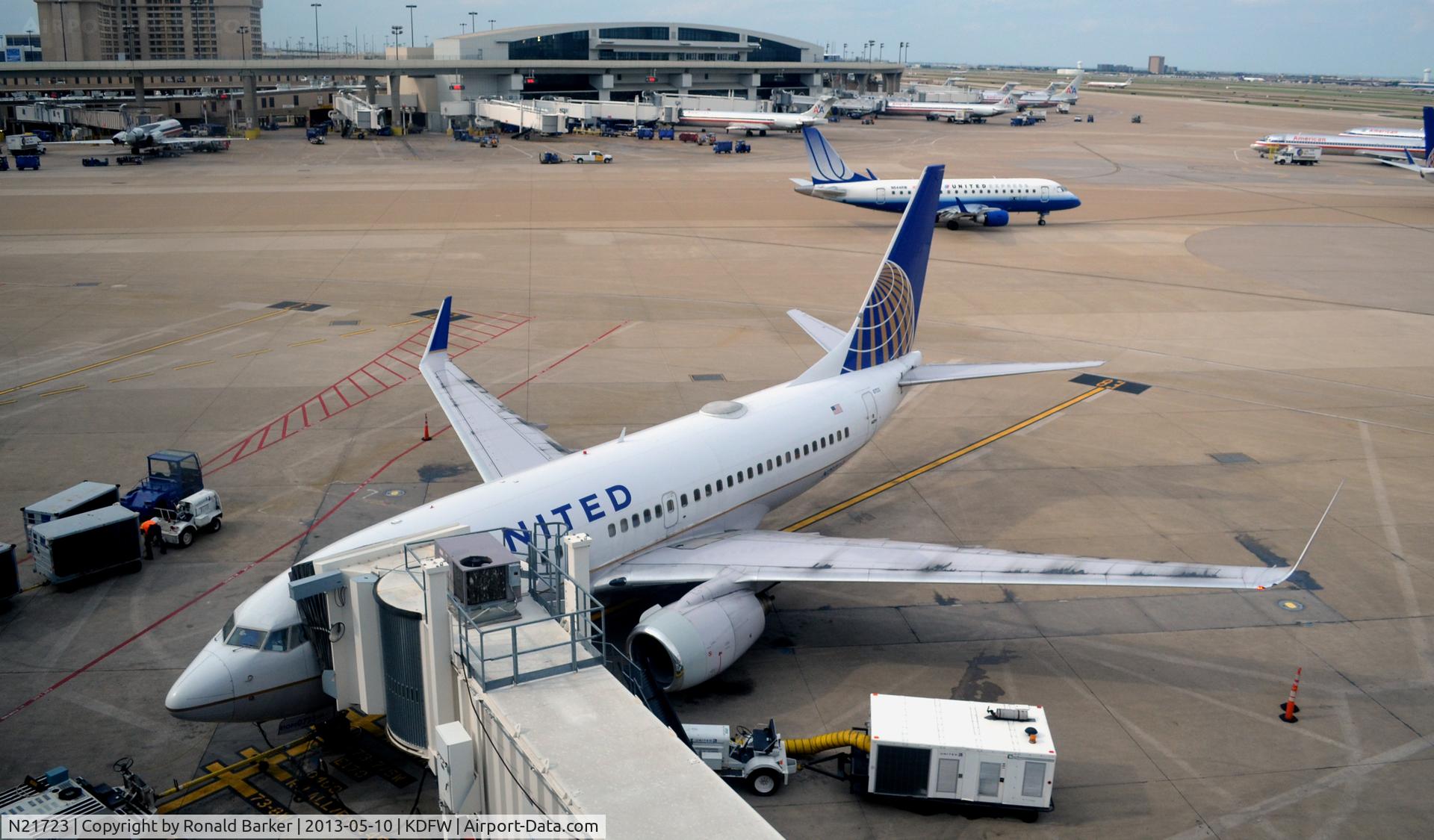 N21723, 1999 Boeing 737-724 C/N 28790, Gate E8  DFW