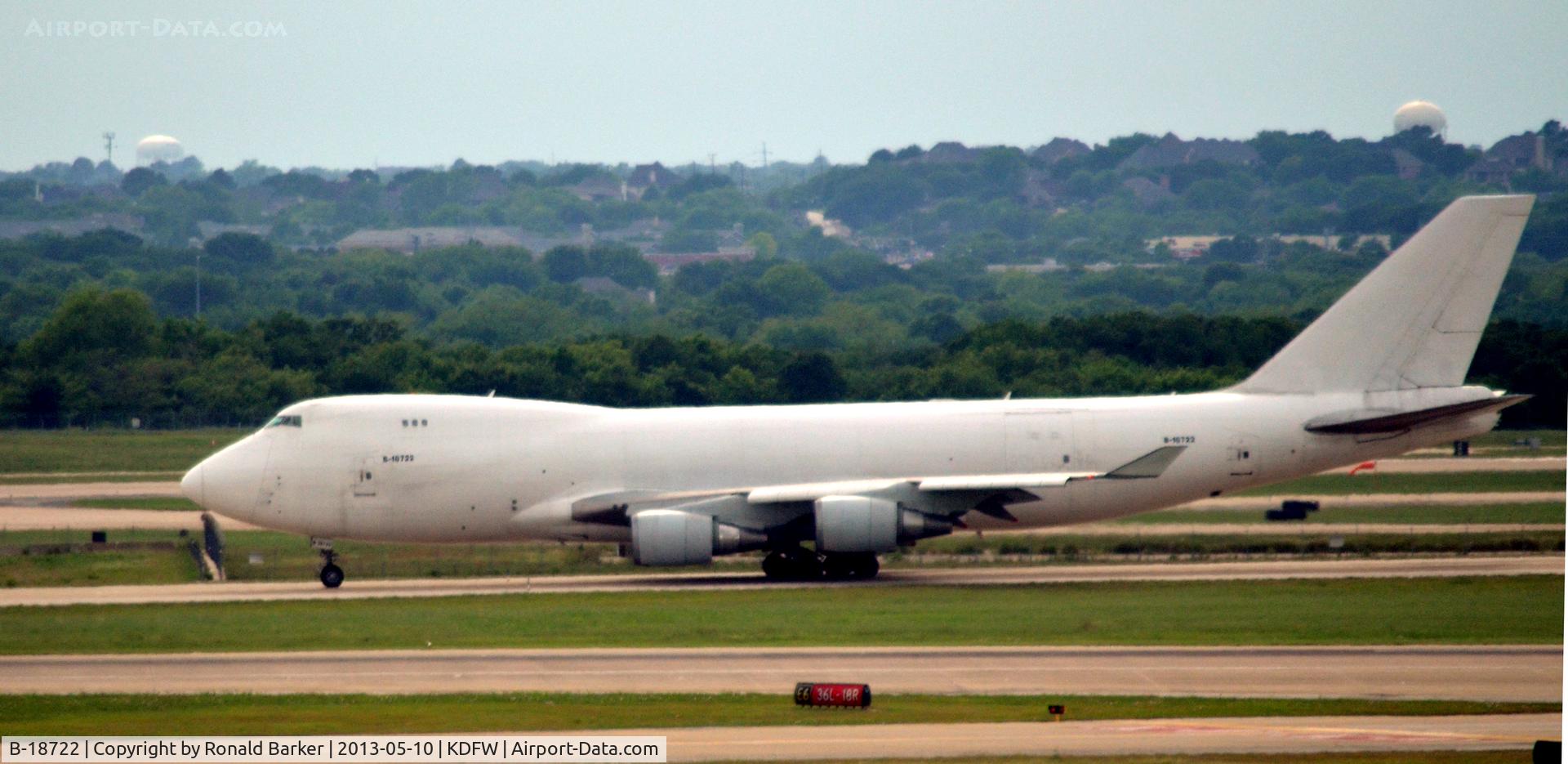B-18722, 2006 Boeing 747-409F/SCD C/N 34265, Taxi DFW