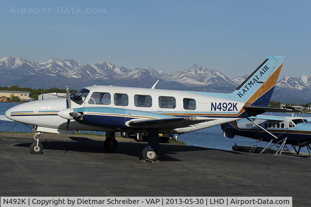 N492K, 1980 Piper PA-31-350 Chieftain C/N 31-8052176, Katmai Air Taxi Piper 31 Navajo