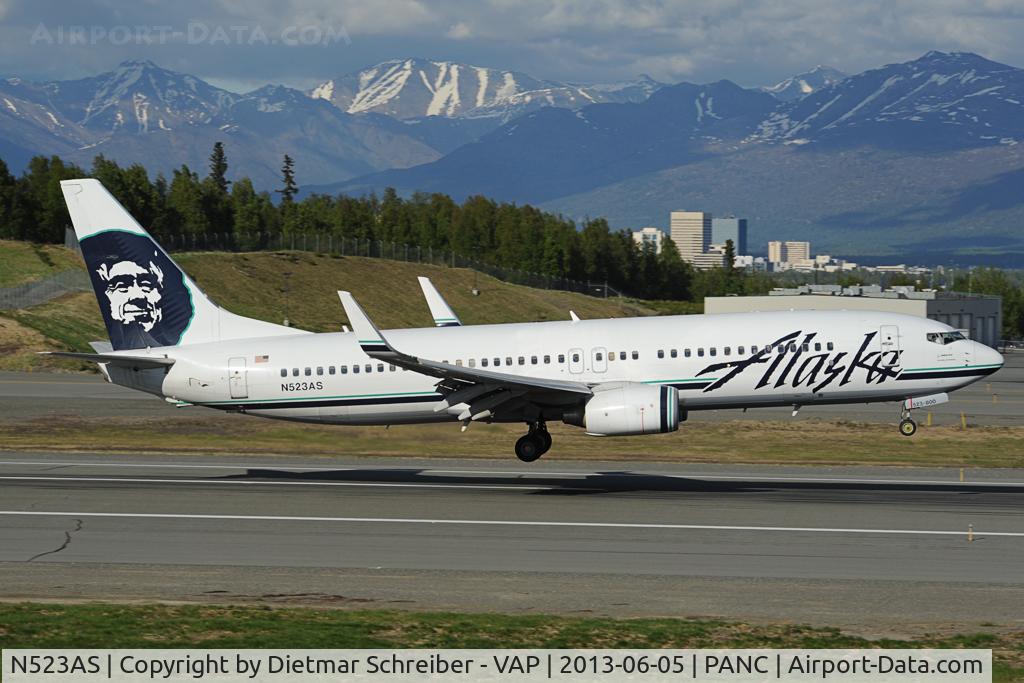 N523AS, 2009 Boeing 737-890 C/N 35194, Alaska Airlines Boeing 737-800