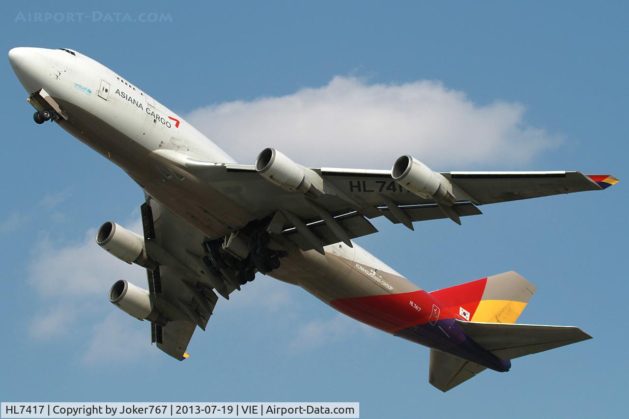 HL7417, 1993 Boeing 747-48EM(BDSF) C/N 25779, Asiana Cargo