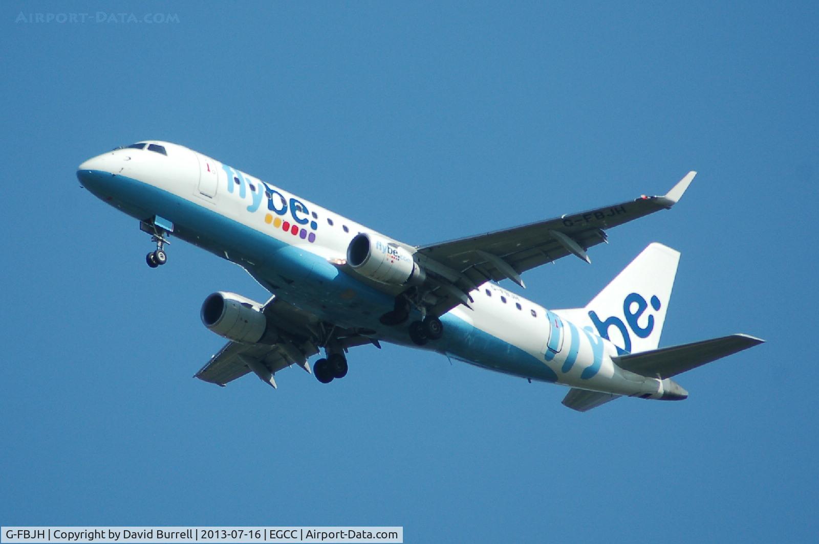 G-FBJH, 2012 Embraer 175STD (ERJ-170-200) C/N 17000351, Flybe Embraer G-FBJH On approach to Manchester Airport.