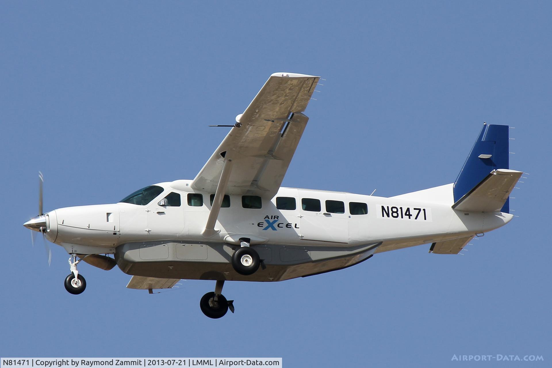 N81471, Cessna 208 Caravan I C/N 208B5031, C208 Caravan N81471 on delivery flight to Excel Air Tanzania from the United States via Malta.