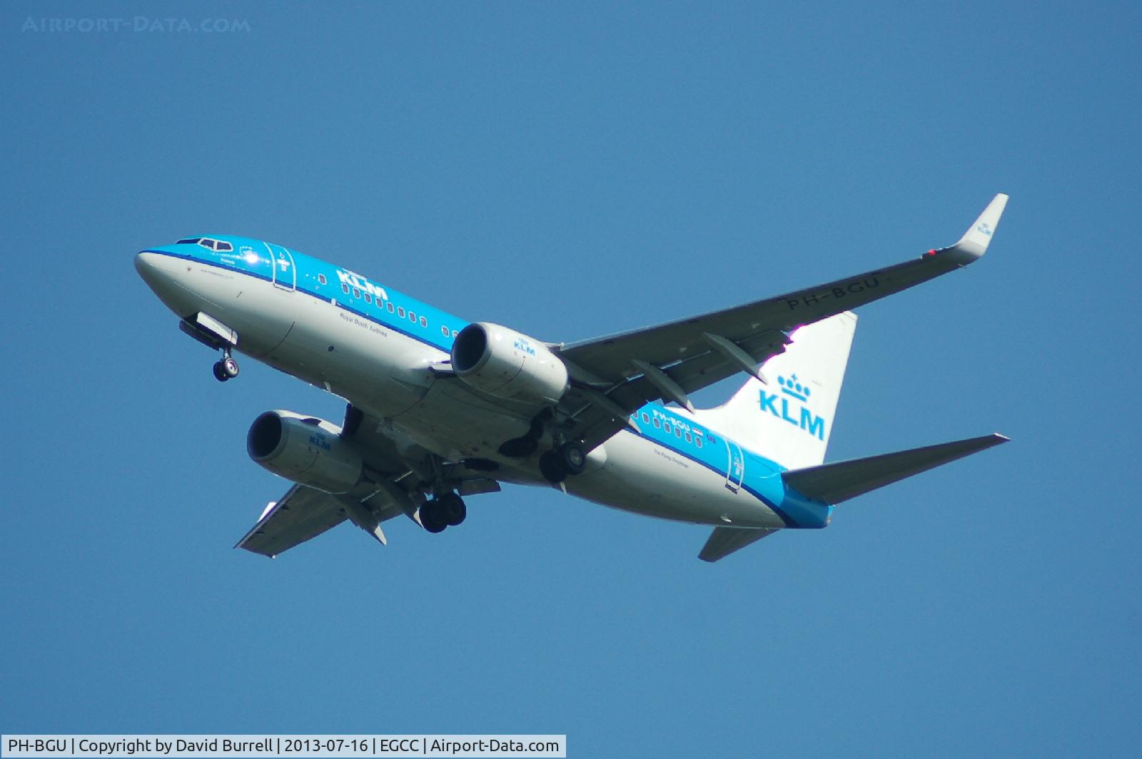 PH-BGU, 2011 Boeing 737-7K2 C/N 39257, KLM Boeing 737 PH-BGU On approach to Manchester Airport.