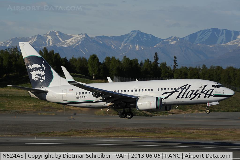 N524AS, 2009 Boeing 737-890 C/N 35195, Alaska Airlines Boeing 737-700