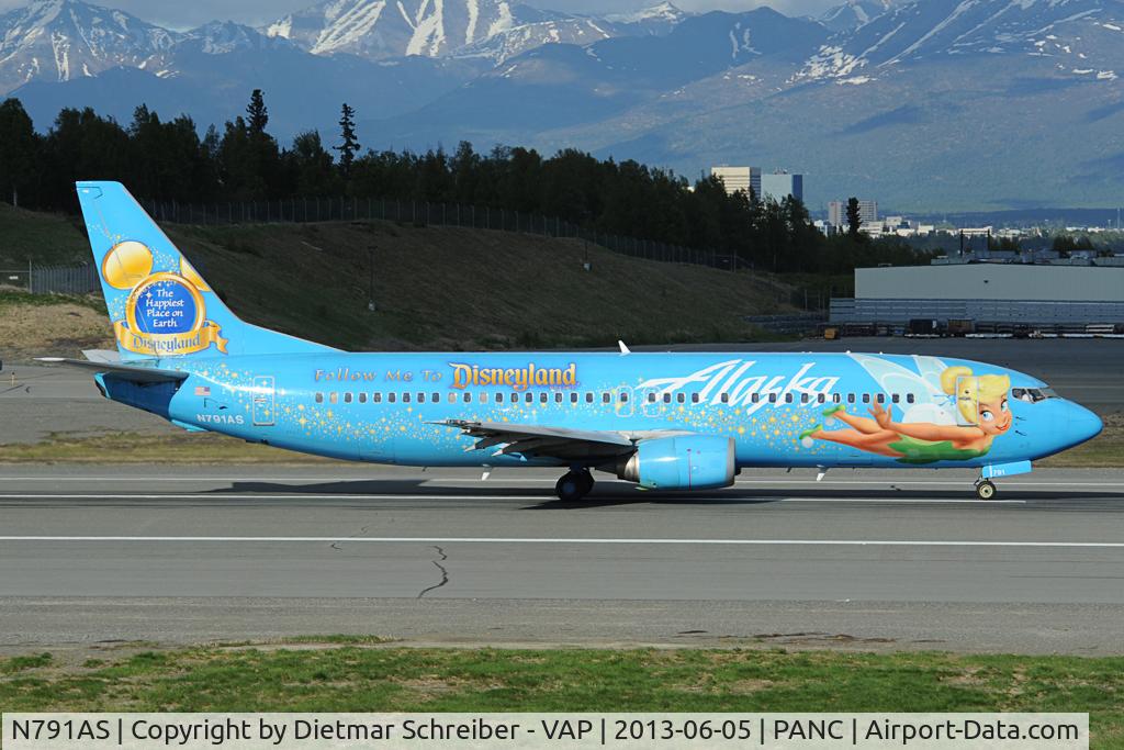 N791AS, 1997 Boeing 737-490 C/N 28886, Alaska Airlines Boeing 737-400