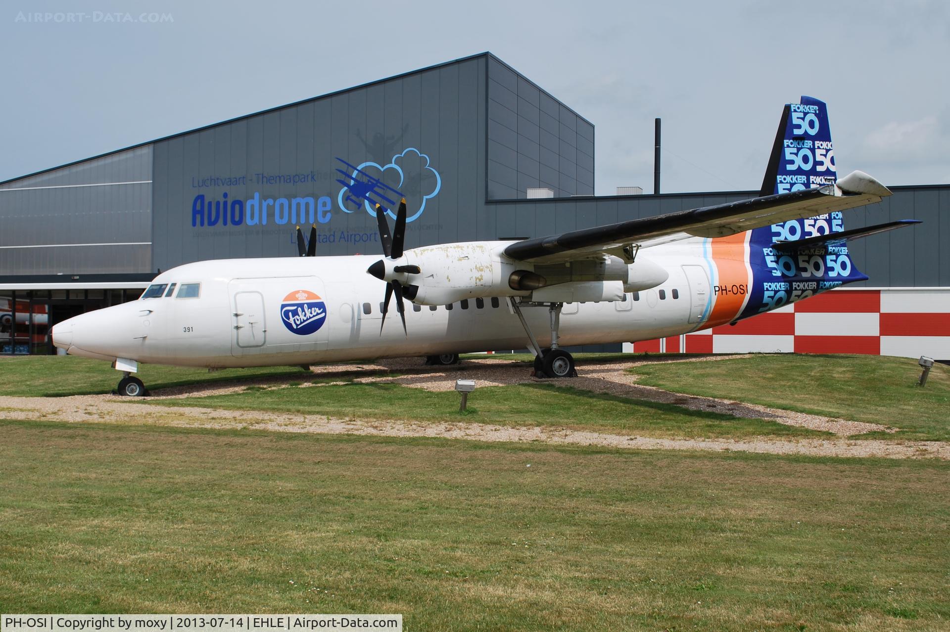 PH-OSI, 1986 Fokker 50 C/N 10688, Second prototype Fokker 50 at the Aviodome, Lelystad.