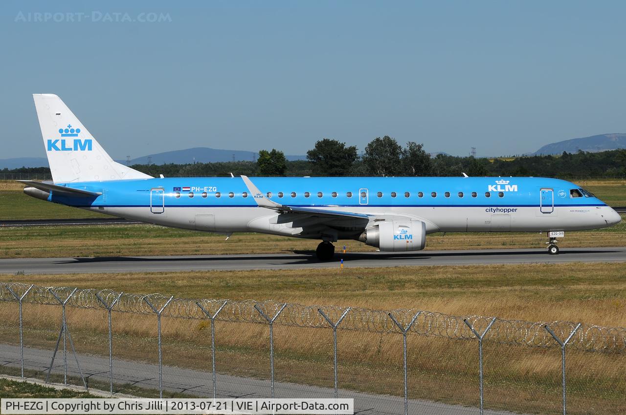 PH-EZG, 2009 Embraer 190LR (ERJ-190-100LR) C/N 19000315, KLM