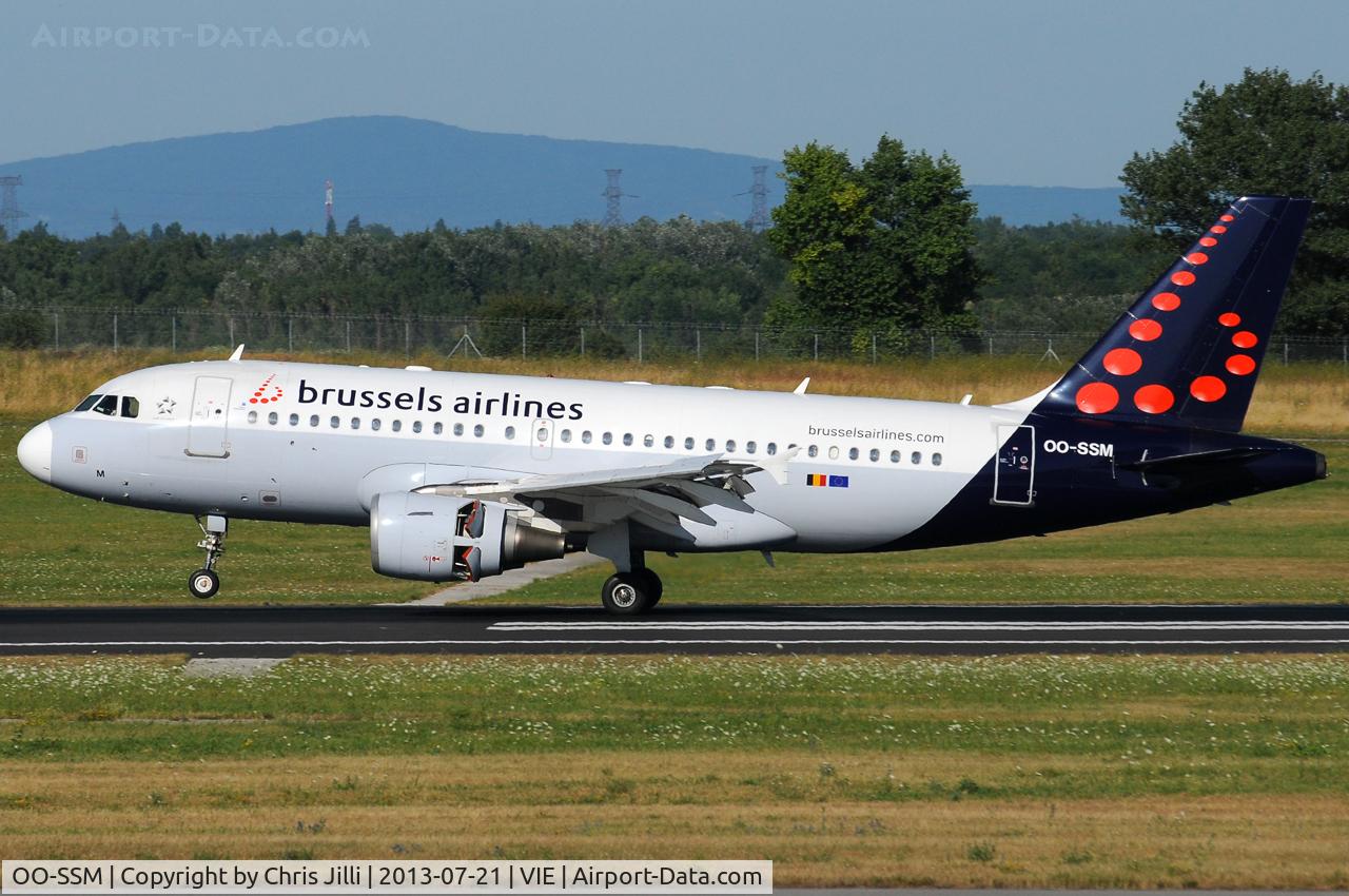 OO-SSM, 2000 Airbus A319-112 C/N 1388, Brussels AIrlines