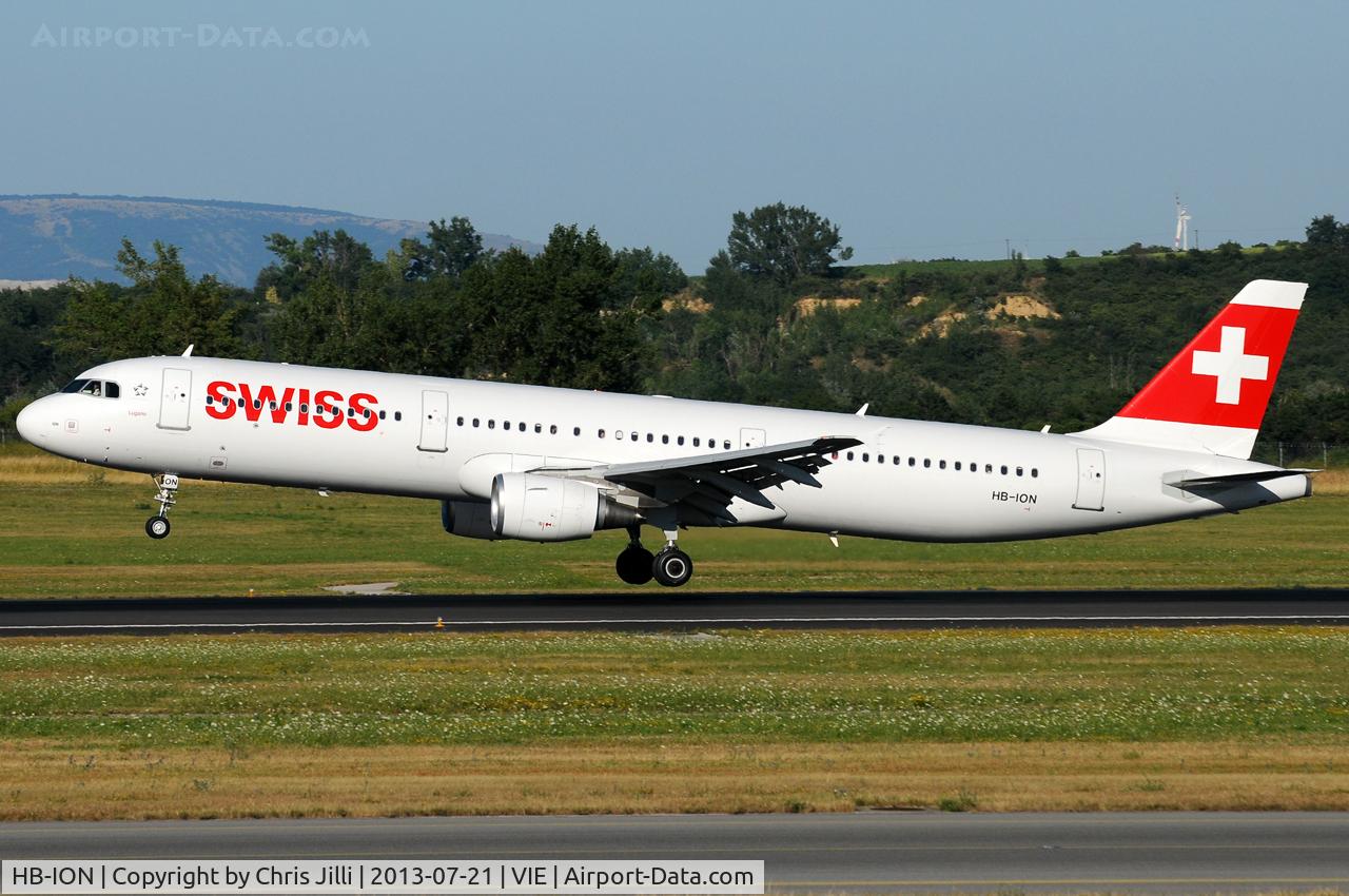 HB-ION, 2013 Airbus A321-212 C/N 5567, Swiss