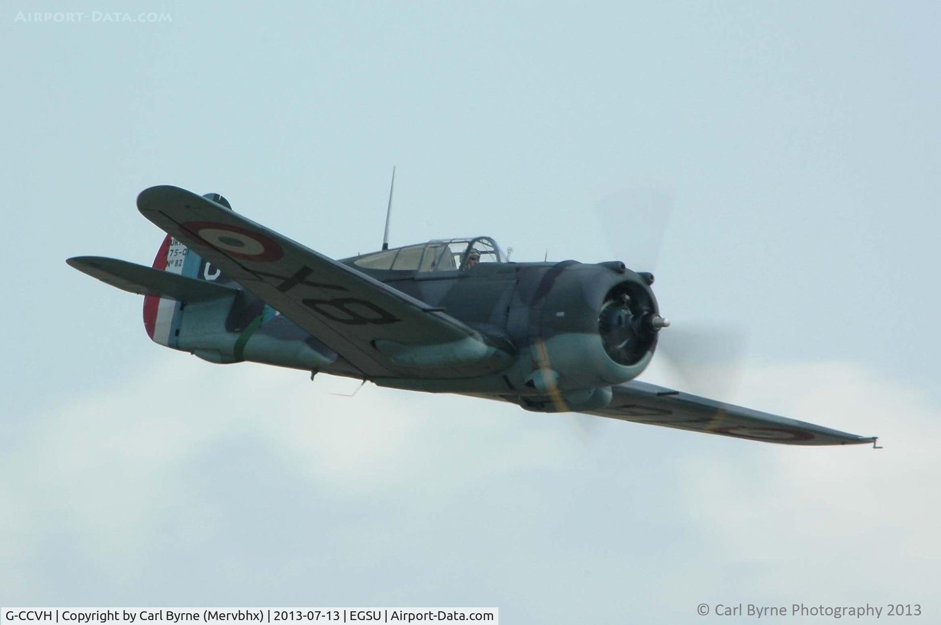 G-CCVH, 1939 Curtiss H-75A-1 C/N 12881, Flying as part of the 