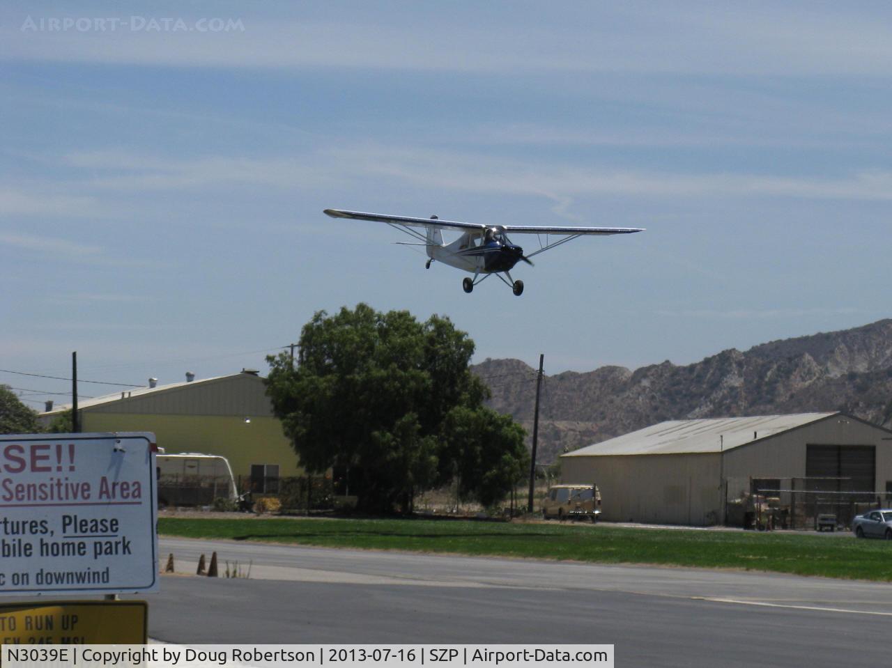 N3039E, 1946 Aeronca 7AC Champion C/N 7AC-6625, 1946 Aeronca 7AC CHAMPION, Continental O-200 100 Hp upgrade by STC, on final Rwy 22