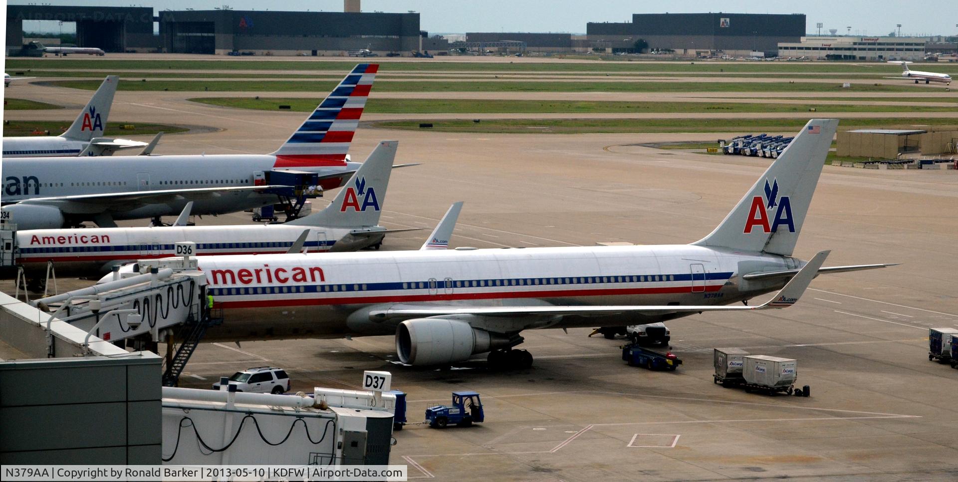 N379AA, 1993 Boeing 767-323/ER C/N 25448, Gate D36  DFW