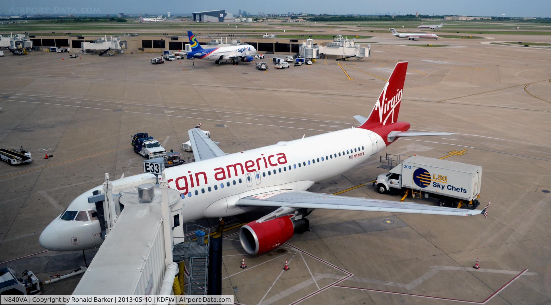 N840VA, 2011 Airbus A320-214 C/N 4616, Gate E33  DFW