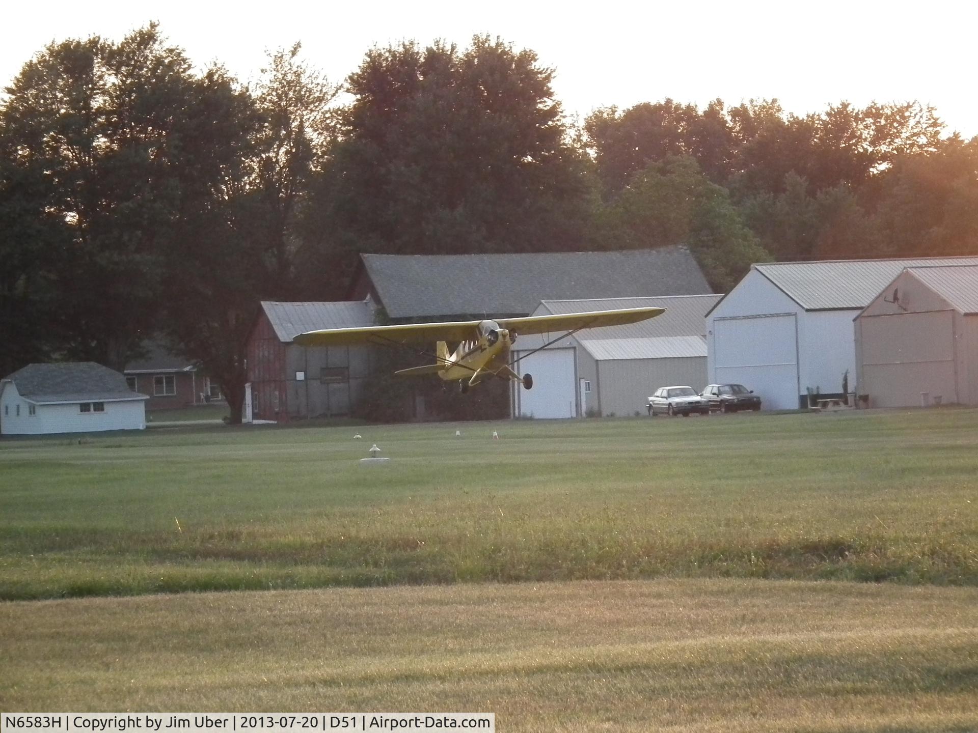 N6583H, 1946 Piper J3C-65 Cub C/N 19775, First time airborne in several years