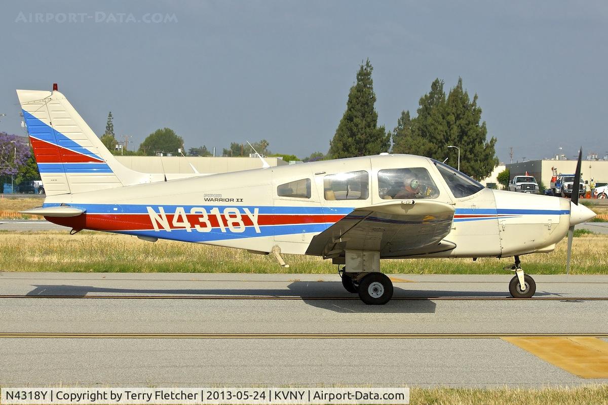 N4318Y, 1983 Piper PA-28-161 Warrior II C/N 28-8416006, At Van Nuys Airport in May 2013