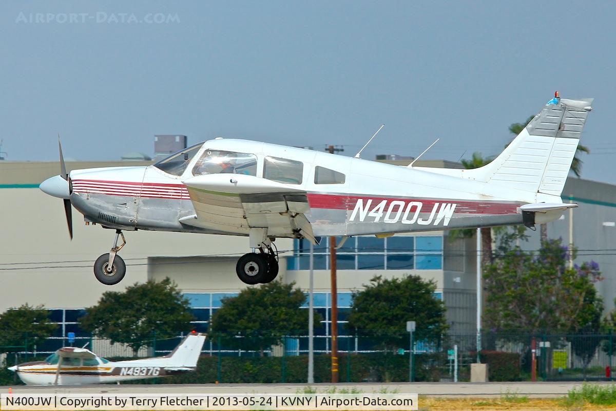 N400JW, 1974 Piper PA-28-180 C/N 28-7405276, At Van Nuys Airport in May 2013