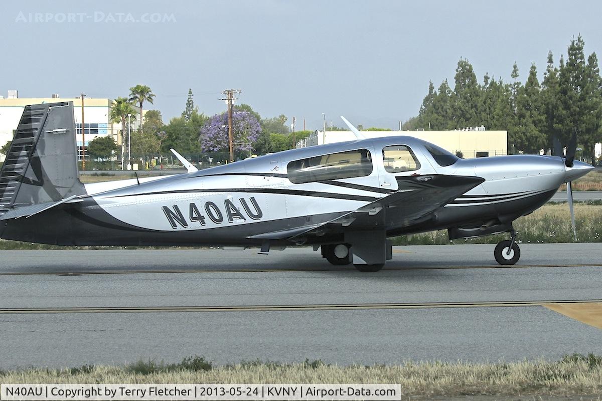 N40AU, 2007 Mooney M20TN Acclaim C/N 31-0038, At Van Nuys Airport in May 2013