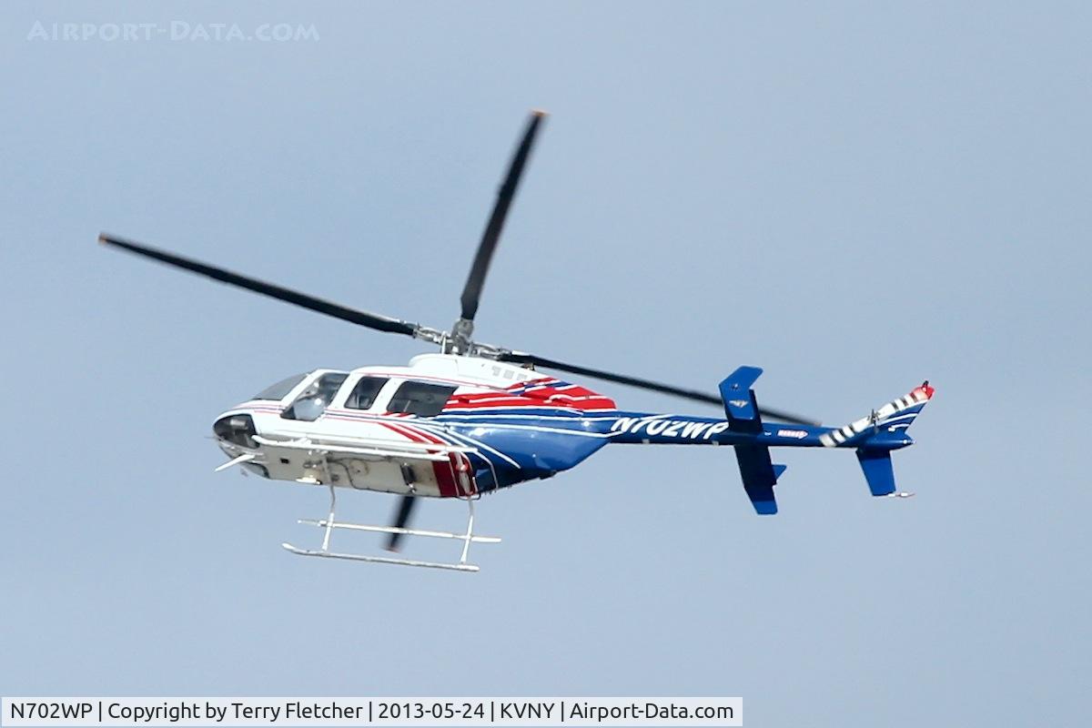 N702WP, 2002 Bell 407 C/N 53543, At Van Nuys Airport in May 2013