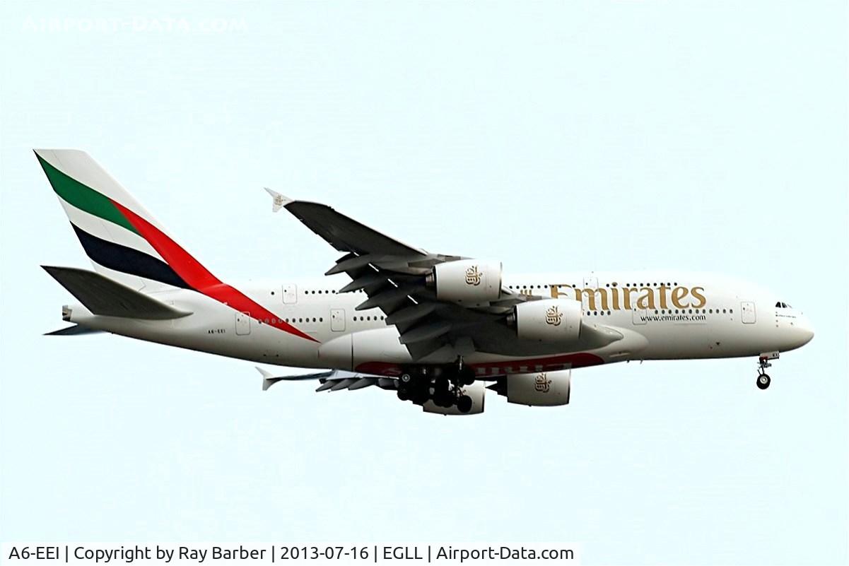 A6-EEI, 2012 Airbus A380-861 C/N 123, Airbus A380-861 [123] (Emirates Airlines) Home~G 16/07/2013