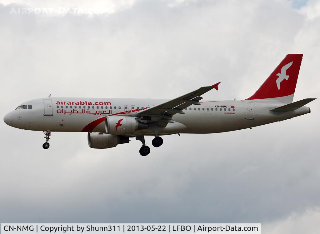 CN-NMG, 2011 Airbus A320-214 C/N 4568, Landing rwy 32L