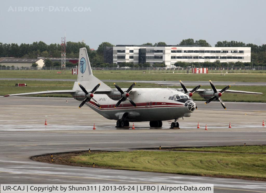 UR-CAJ, Antonov An-12BK C/N 8346106, Parked at the Cargo area...