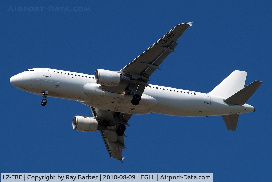 LZ-FBE, 2009 Airbus A320-214 C/N 3780, Airbus A320-214 [3780] (Bulgaria Air) Home~G 09/08/2010. On approach 27R.