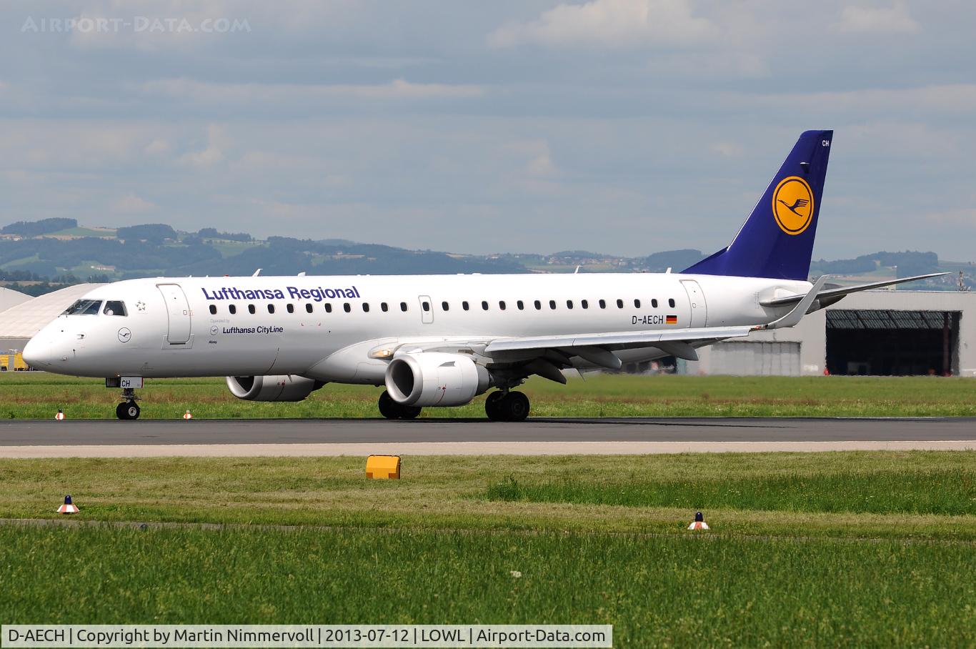 D-AECH, 2010 Embraer 190LR (ERJ-190-100LR) C/N 19000376, Lufthansa Regional