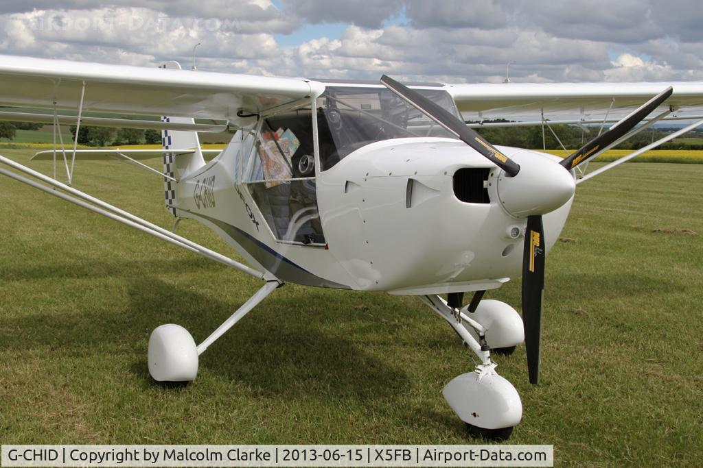 G-CHID, 2012 Aeropro Eurofox 912(1) C/N BMAA/HB/621, Aeropro Eurofox 912(1). Participant in Fly UK 2013. Fishburn Airfield, June 2013.