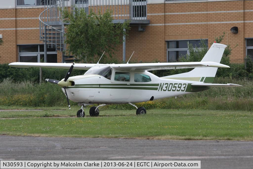 N30593, 1973 Cessna 210L Centurion C/N 21059938, Cessna 210L, Cranfield Airport, June 2013.