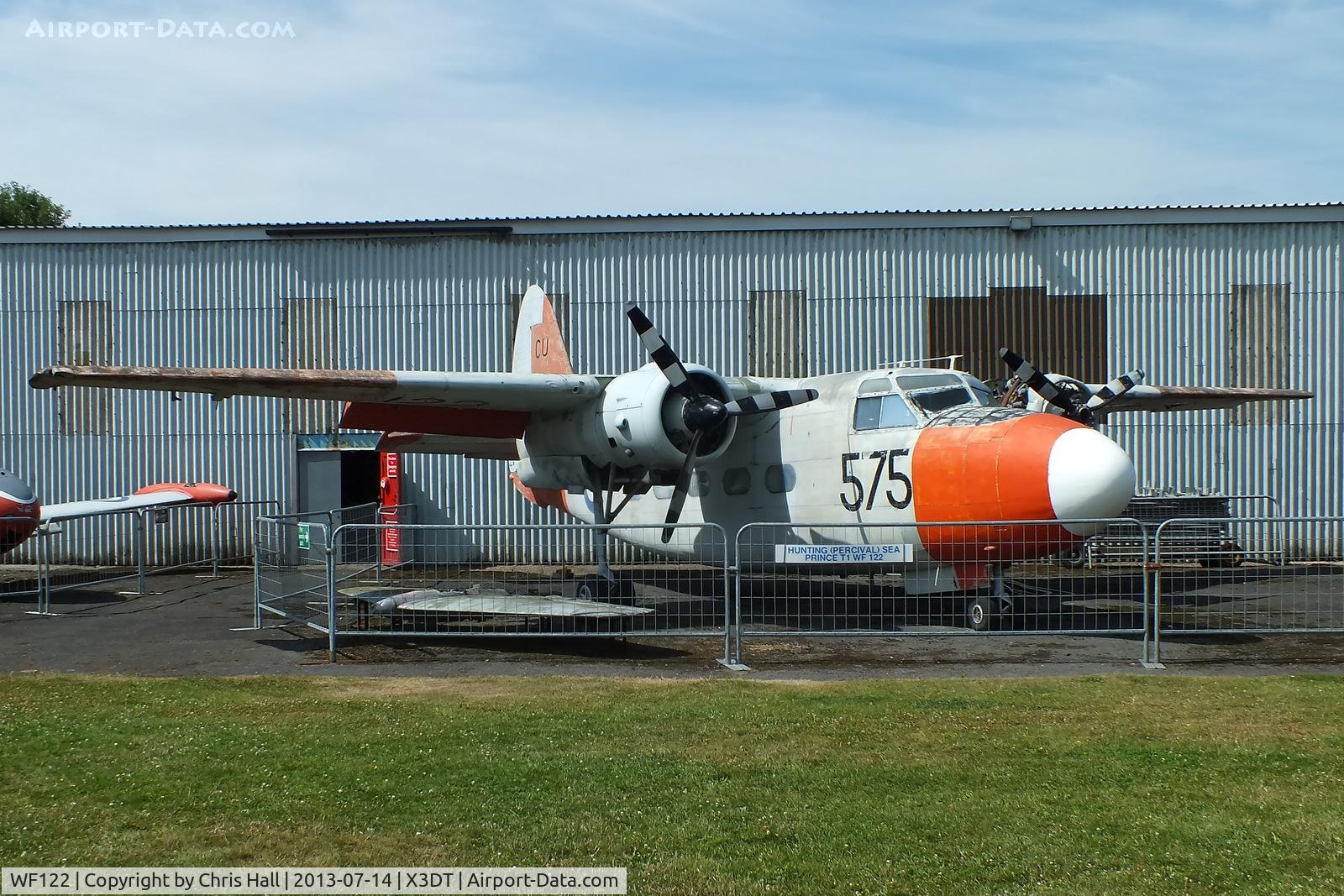 WF122, 1951 Percival P-57 Sea Prince T1 C/N P57/18, preserved at the South Yorkshire Aircraft Museum, AeroVenture, Doncaster