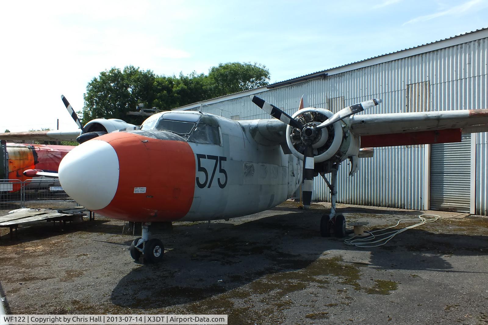 WF122, 1951 Percival P-57 Sea Prince T1 C/N P57/18, preserved at the South Yorkshire Aircraft Museum, AeroVenture, Doncaster