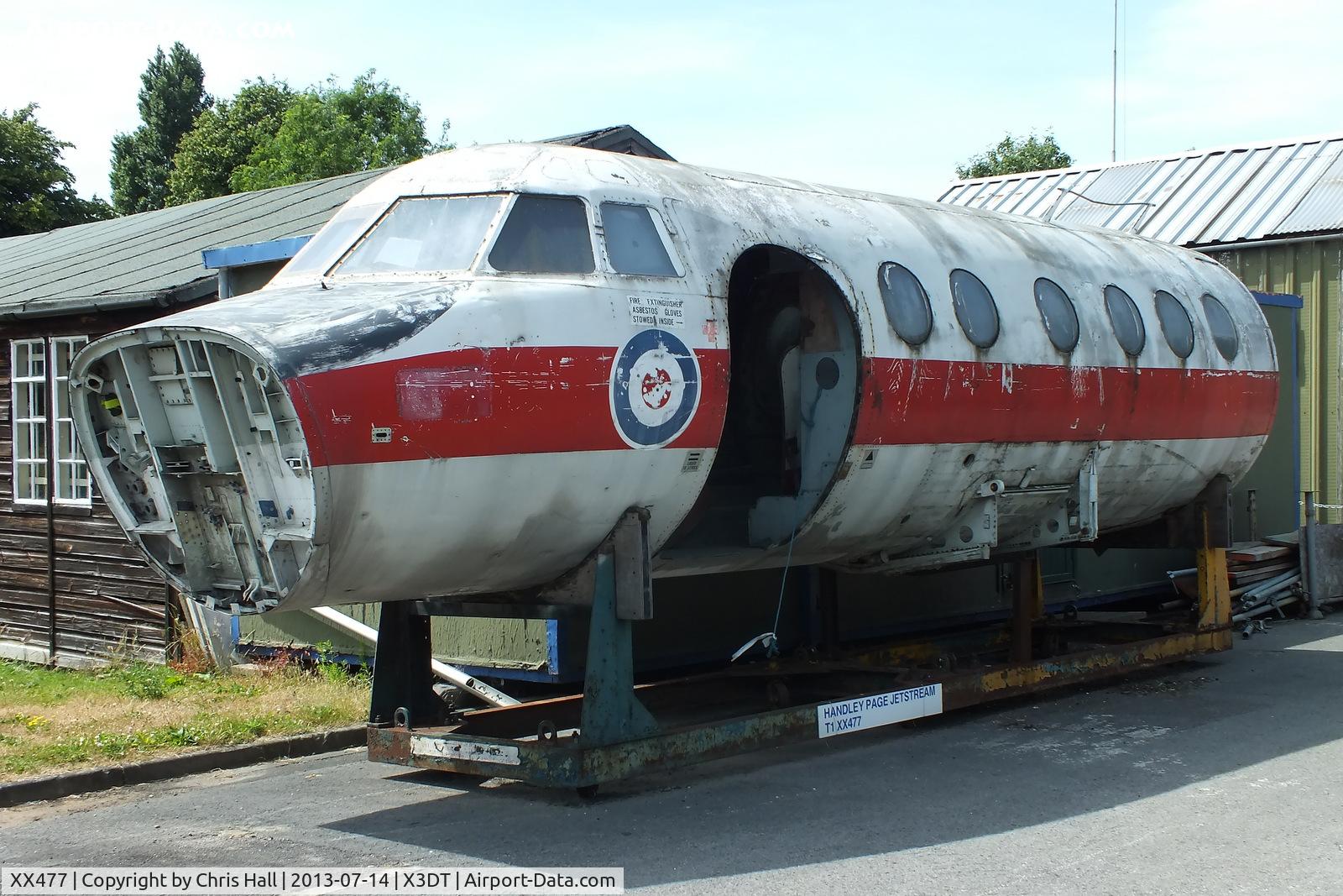 XX477, 1970 Scottish Aviation HP-137 Jetstream T.1 C/N 249, preserved at the South Yorkshire Aircraft Museum, AeroVenture, Doncaster