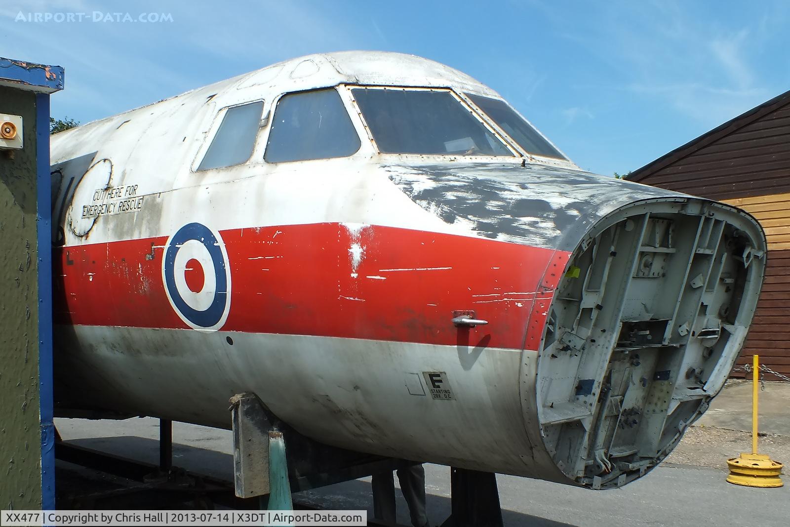 XX477, 1970 Scottish Aviation HP-137 Jetstream T.1 C/N 249, preserved at the South Yorkshire Aircraft Museum, AeroVenture, Doncaster