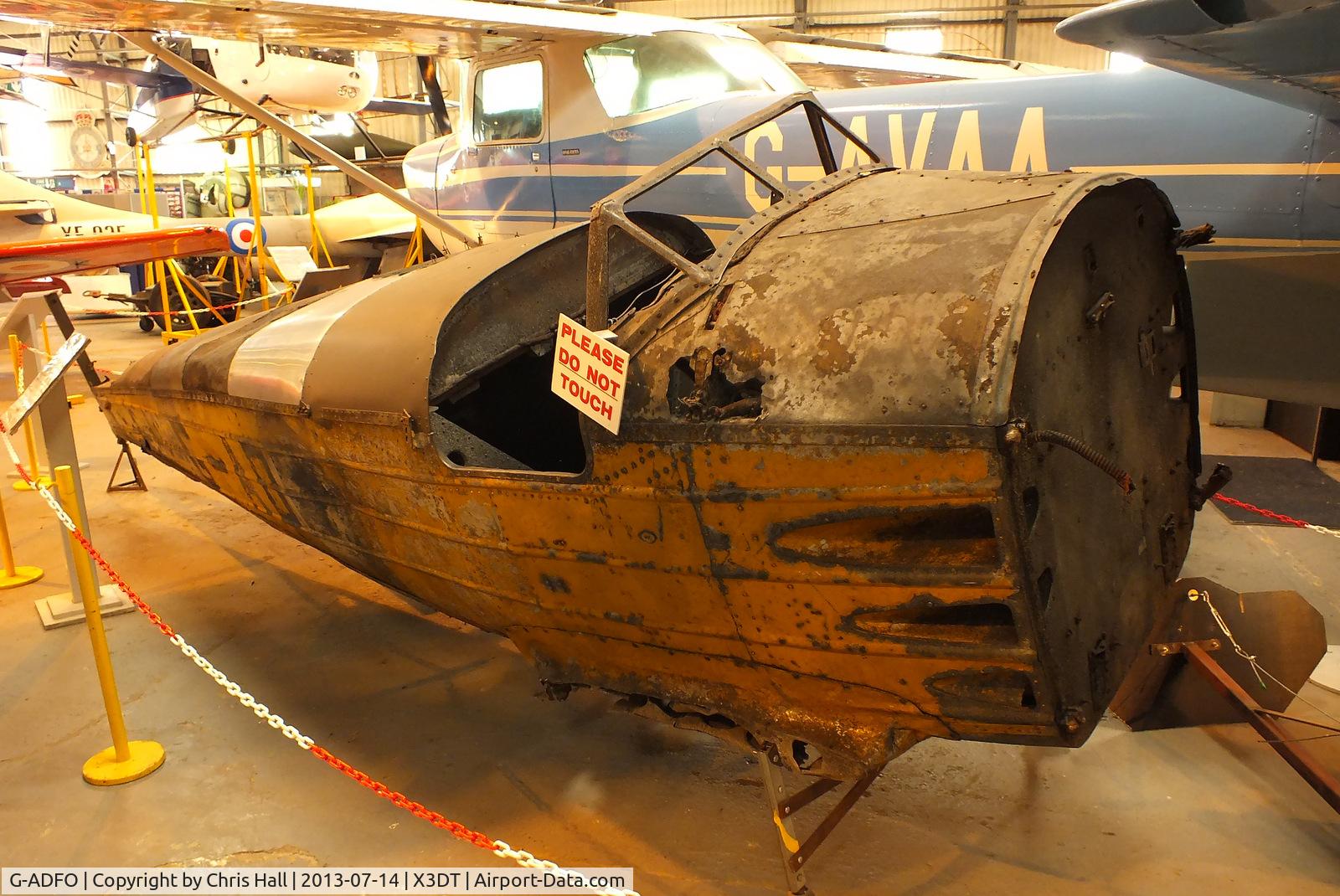 G-ADFO, 1935 Blackburn B.2 Series 1 C/N 5920/2, preserved at the South Yorkshire Aircraft Museum, AeroVenture, Doncaster