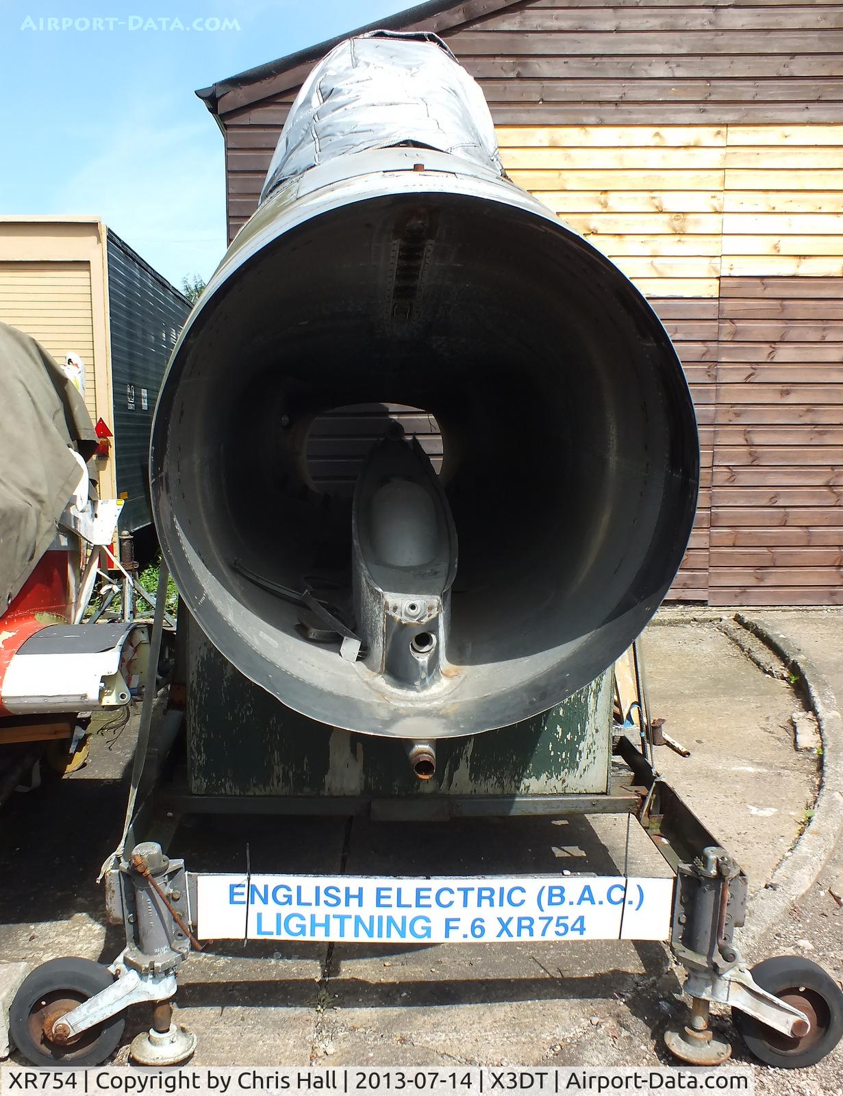 XR754, 1965 English Electric Lightning F.6 C/N 95219, preserved at the South Yorkshire Aircraft Museum, AeroVenture, Doncaster