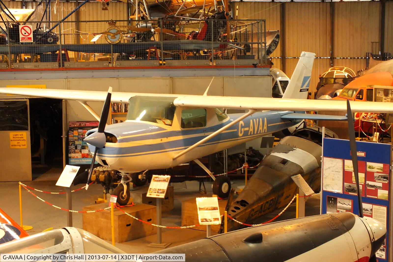 G-AVAA, 1967 Reims F150G C/N 0164, preserved at the South Yorkshire Aircraft Museum, AeroVenture, Doncaster