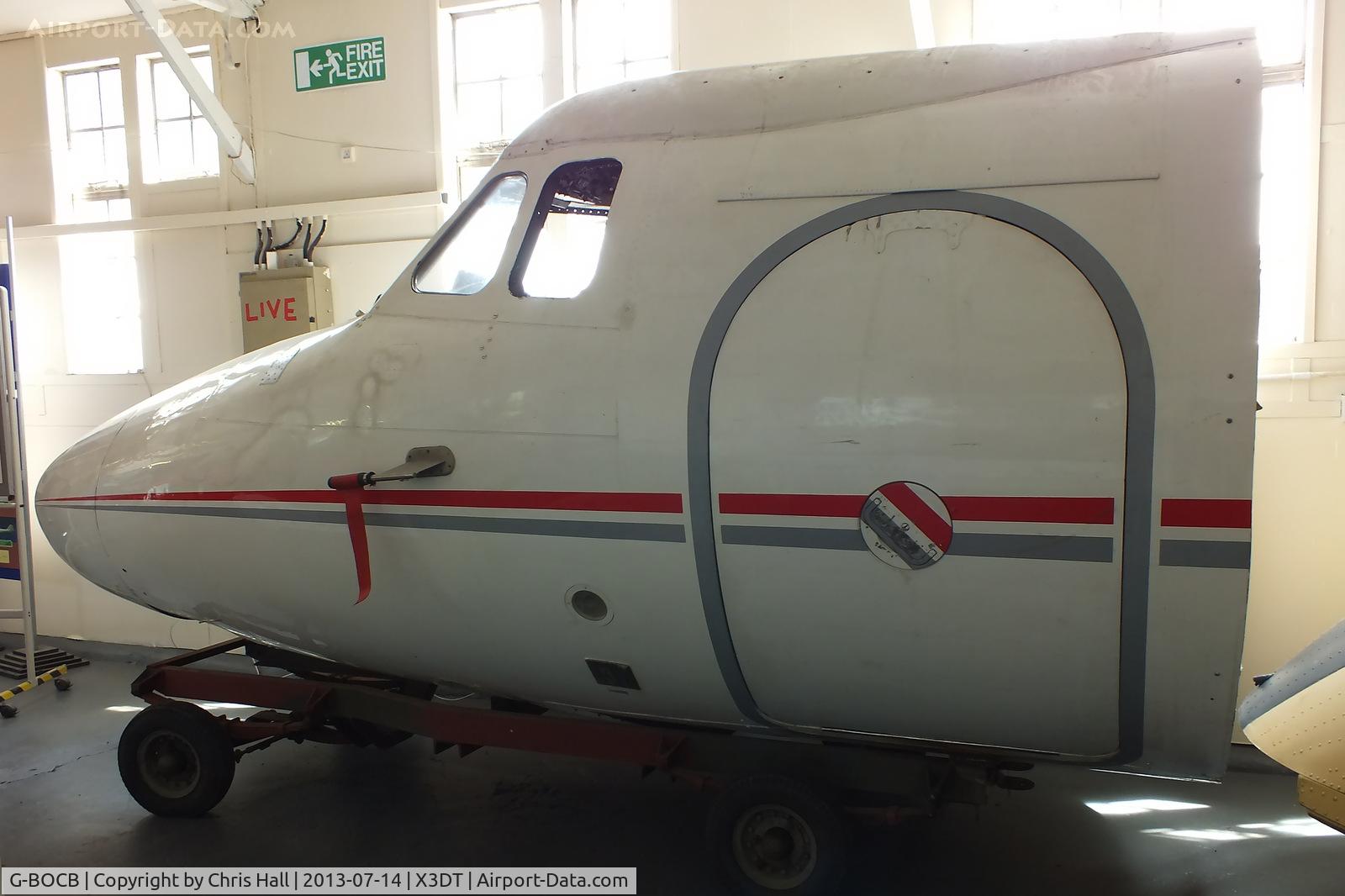 G-BOCB, 1966 Hawker Siddeley HS.125 Series 1B/522 C/N 25106, preserved at the South Yorkshire Aircraft Museum, AeroVenture, Doncaster