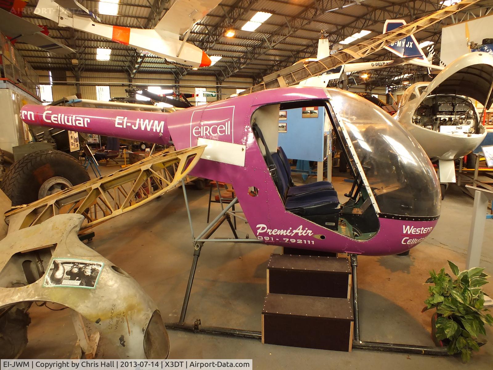EI-JWM, Robinson R22 Beta C/N 1386, preserved at the South Yorkshire Aircraft Museum, AeroVenture, Doncaster