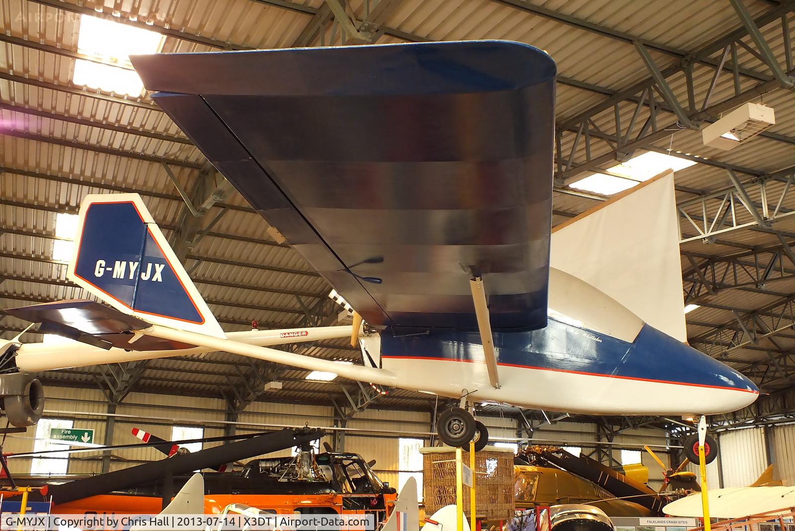 G-MYJX, 1993 Whittaker MW-8 C/N PFA 243-12345, preserved at the South Yorkshire Aircraft Museum, AeroVenture, Doncaster