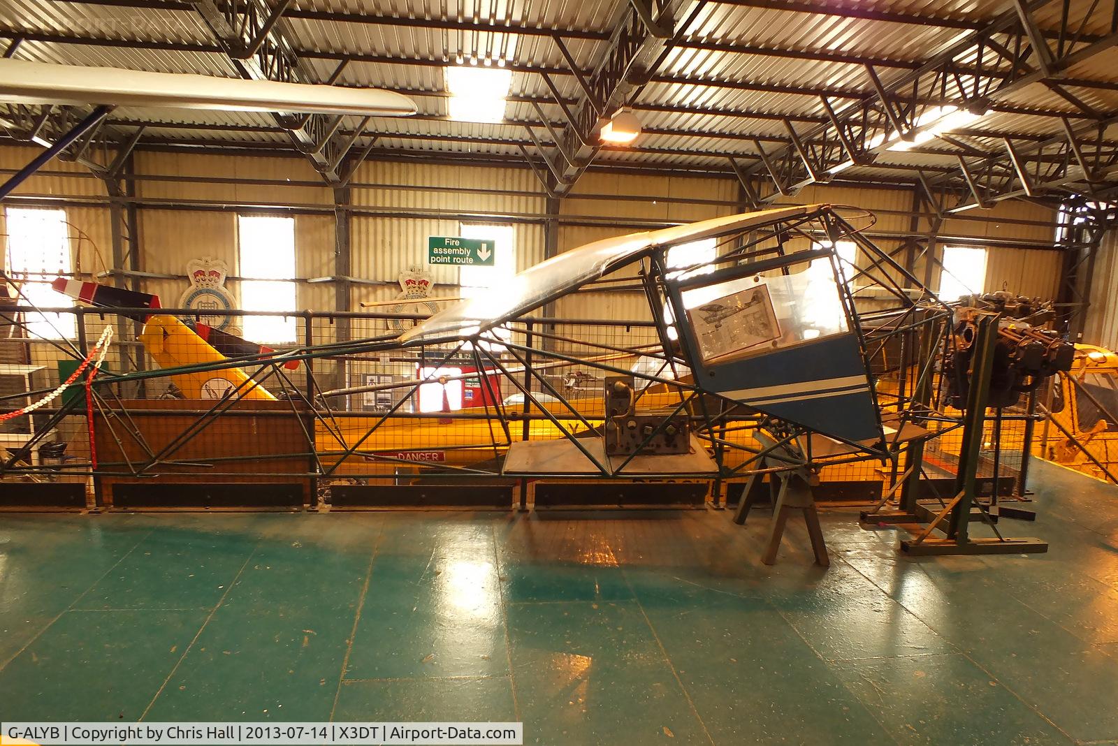 G-ALYB, 1944 Taylorcraft J Auster 5 C/N 1173, preserved at the South Yorkshire Aircraft Museum, AeroVenture, Doncaster
