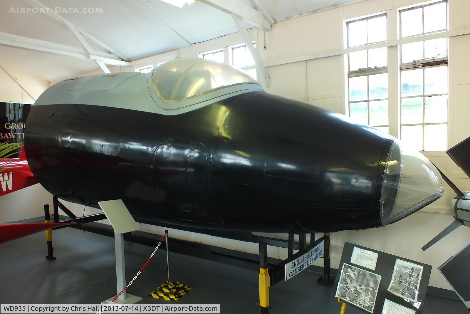 WD935, 1951 English Electric Canberra B.2 C/N EEP71015, preserved at the South Yorkshire Aircraft Museum, AeroVenture, Doncaster