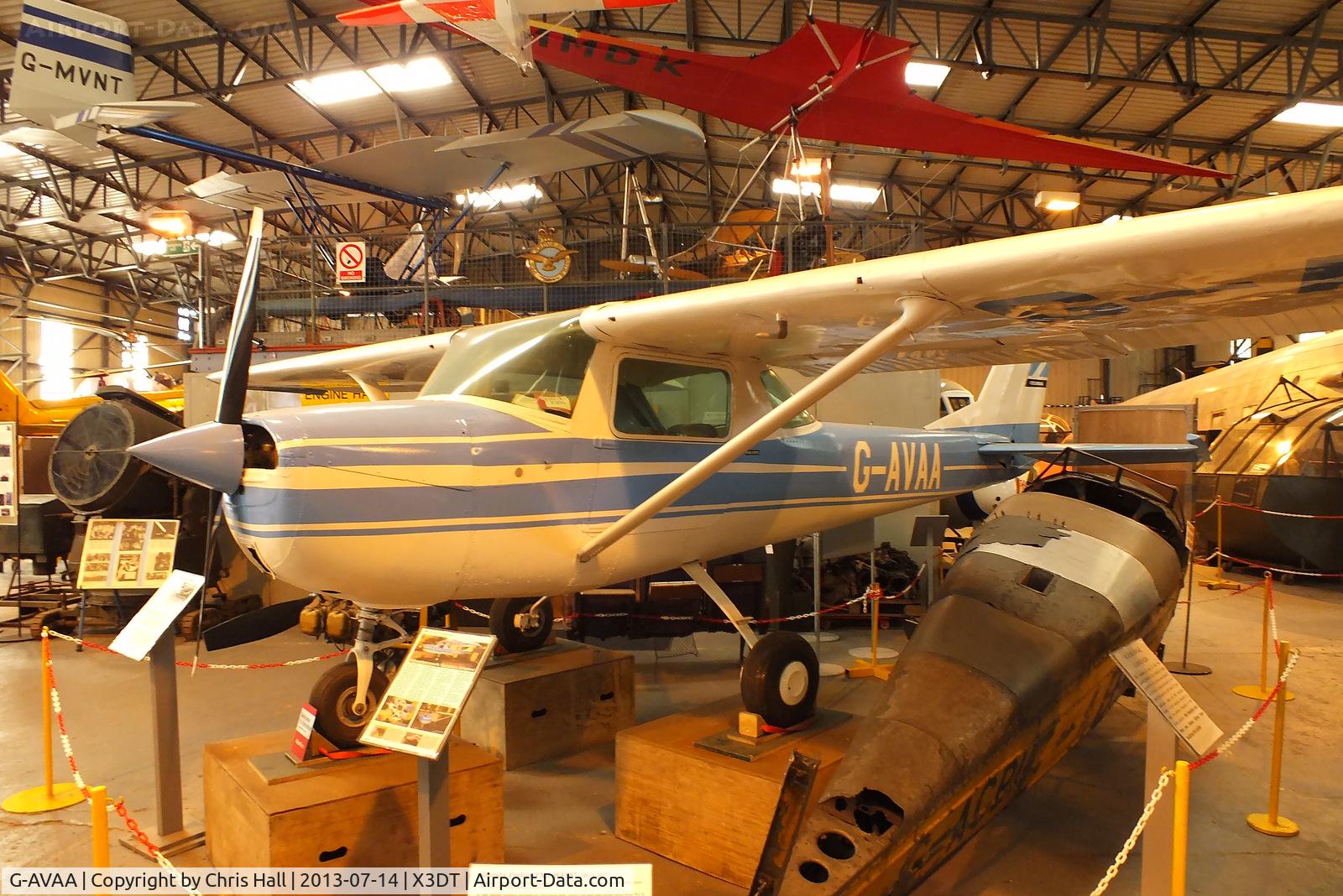 G-AVAA, 1967 Reims F150G C/N 0164, preserved at the South Yorkshire Aircraft Museum, AeroVenture, Doncaster