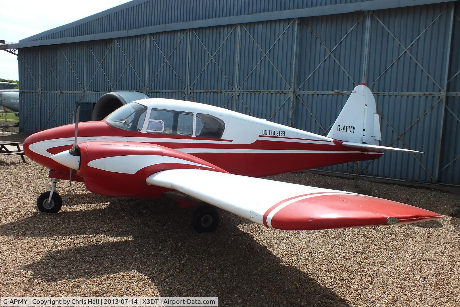 G-APMY, 1958 Piper PA-23-160 Apache C/N 23-1258, preserved at the South Yorkshire Aircraft Museum, AeroVenture, Doncaster