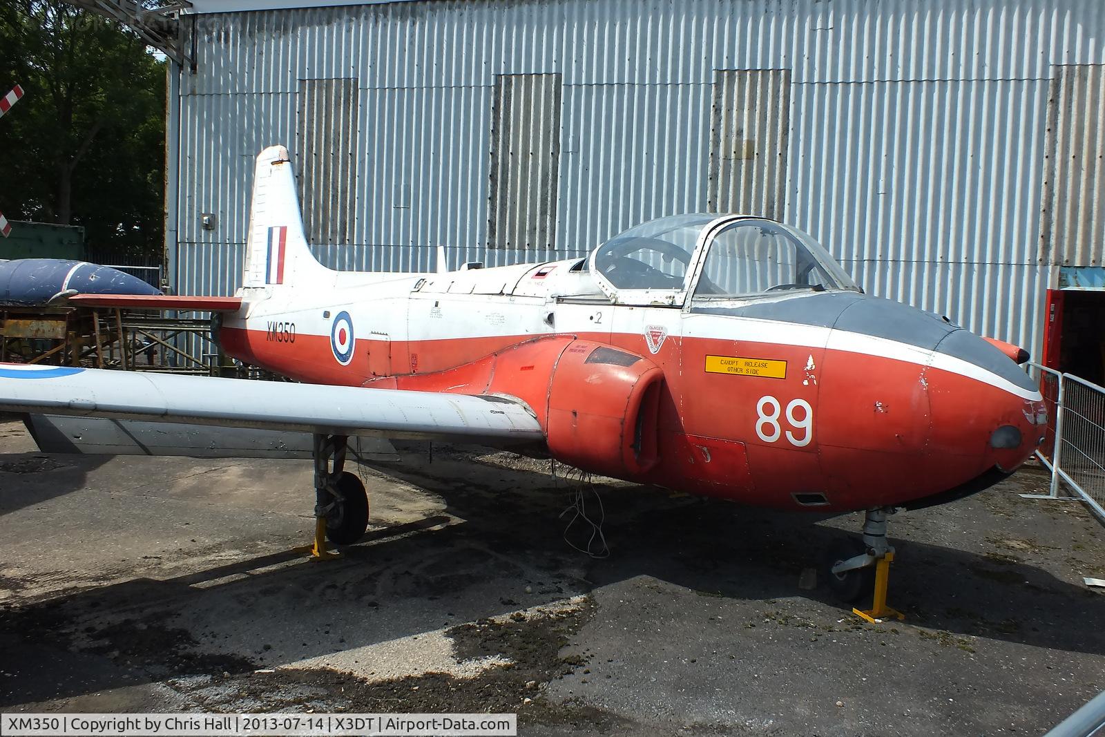XM350, 1959 Hunting P-84 Jet Provost T.3A C/N PAC/W/6307, preserved at the South Yorkshire Aircraft Museum, AeroVenture, Doncaster