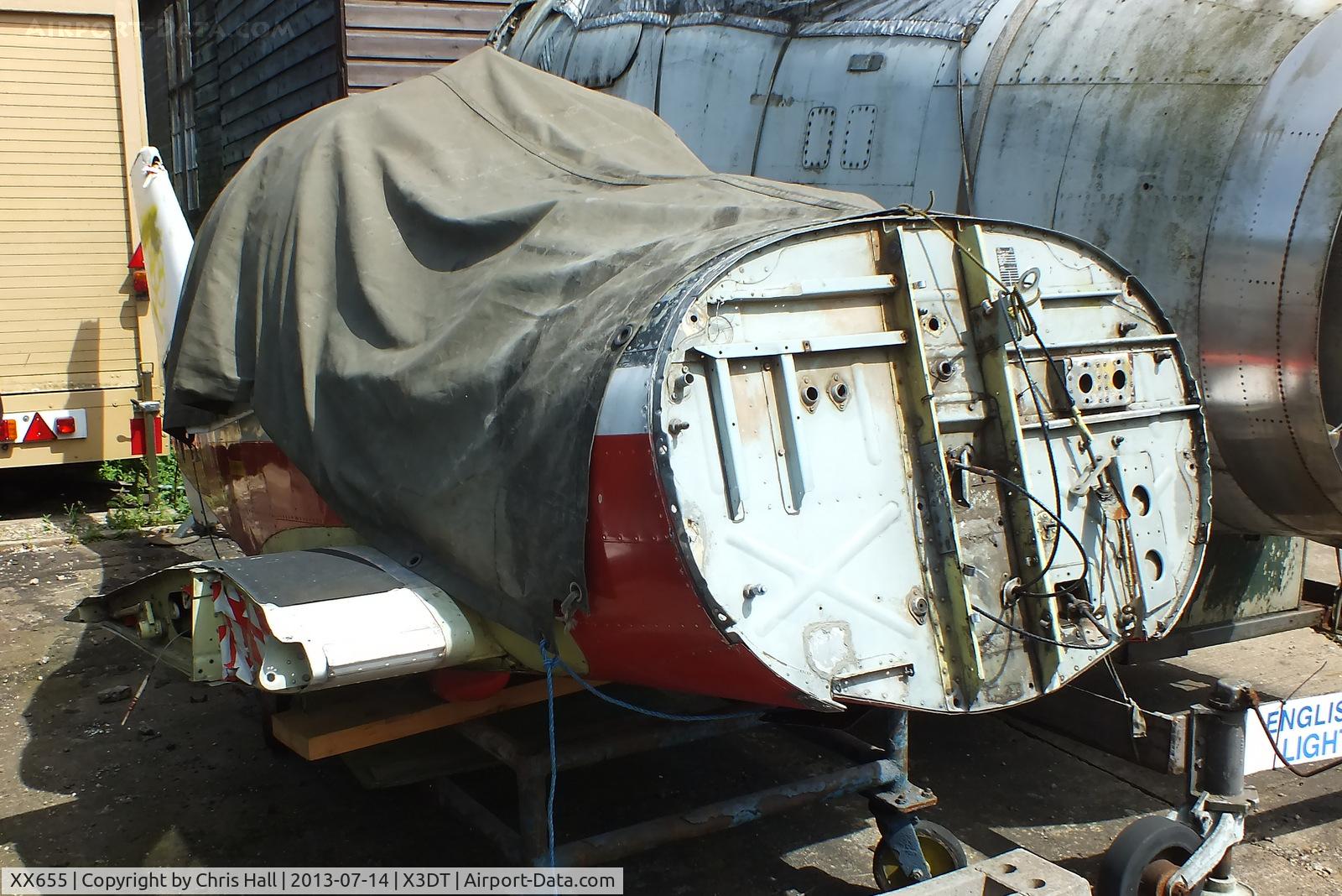 XX655, 1974 Scottish Aviation Bulldog T.1 C/N BH.120/313, preserved at the South Yorkshire Aircraft Museum, AeroVenture, Doncaster