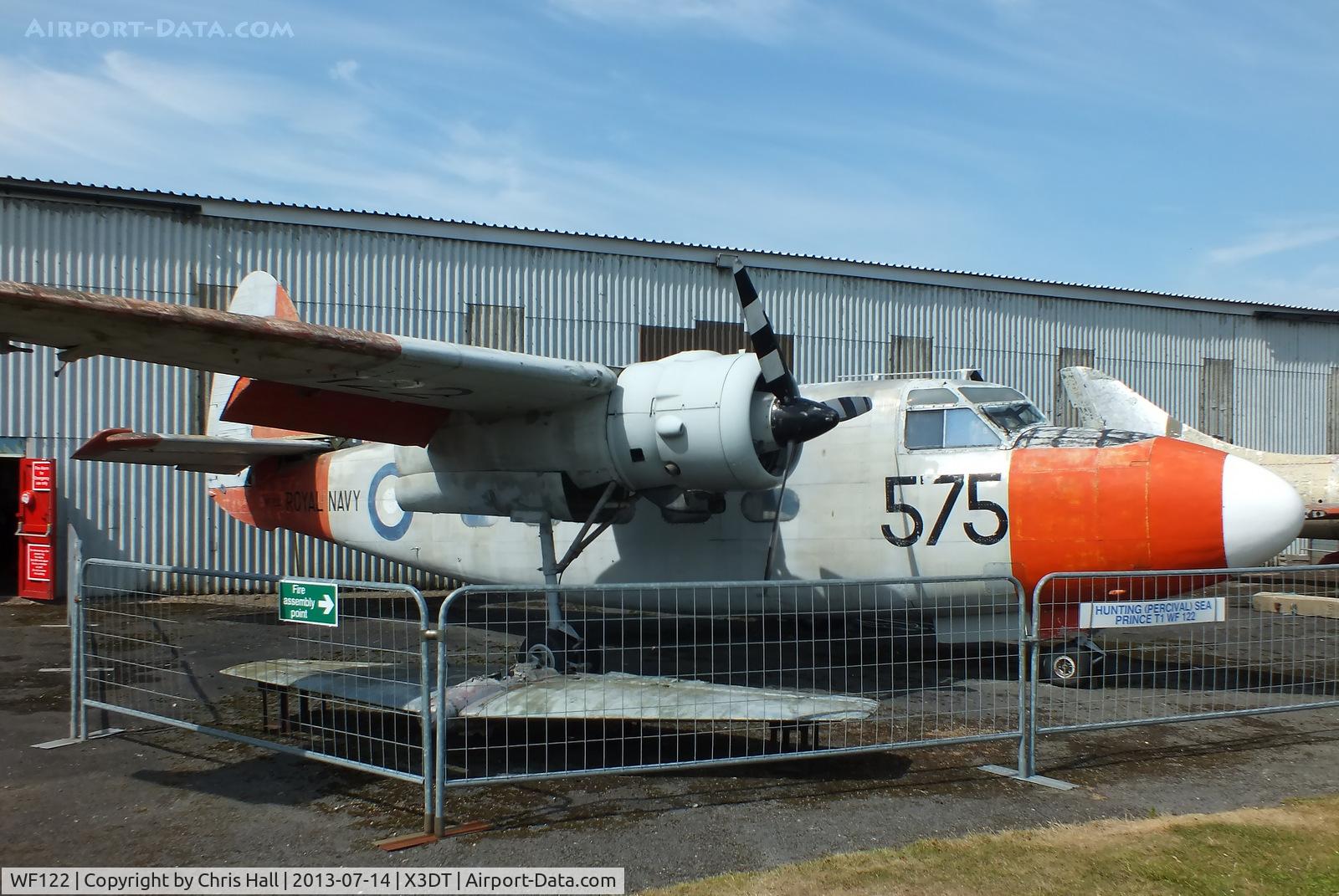 WF122, 1951 Percival P-57 Sea Prince T1 C/N P57/18, preserved at the South Yorkshire Aircraft Museum, AeroVenture, Doncaster