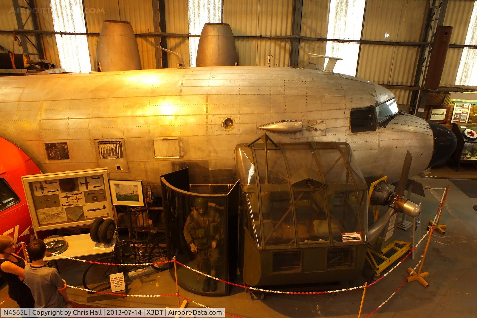 N4565L, 1939 Douglas DC-3-201A (C-47 Skytrain/Dakota) C/N 2108, preserved at the South Yorkshire Aircraft Museum, AeroVenture, Doncaster